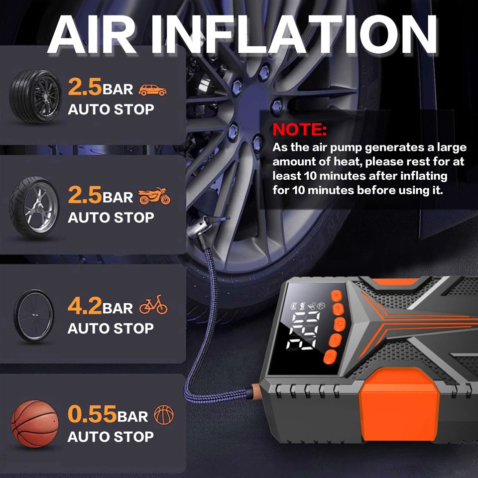 Jump Starter With Air Pump